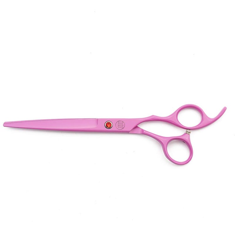Moontay Professional 7.0" Dog Grooming Scissors Set, 4-pieces Straight, Upward Curved, Downward Curved, Thinning/Blending Shears for Dog, Cat and Pets, JP Stainless Steel, Pink - Image 3